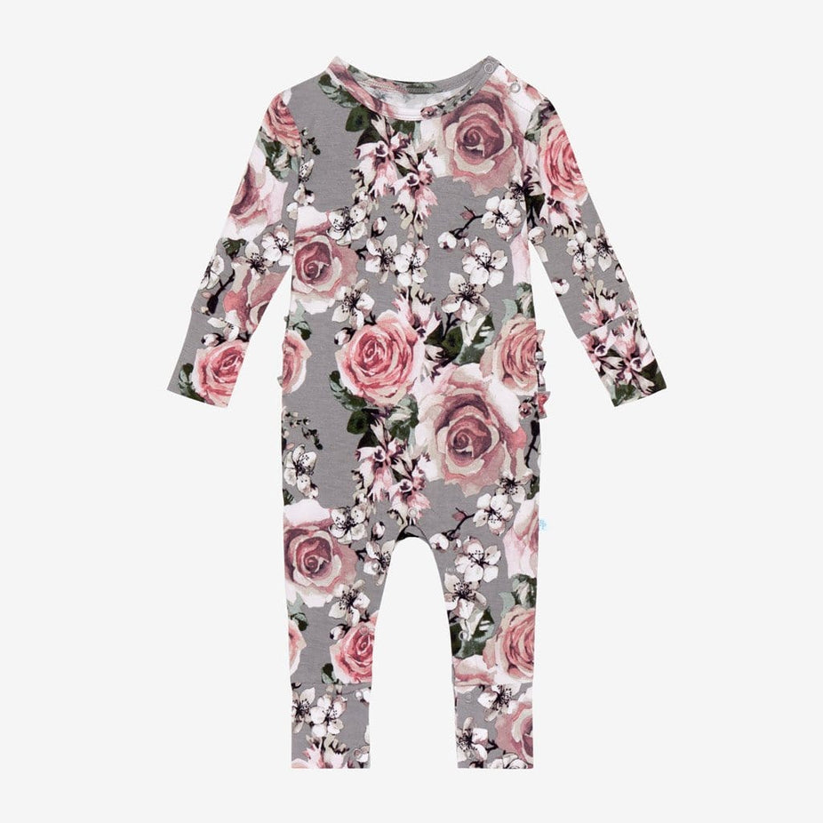 Daphne Long Sleeve Ruffled Romper