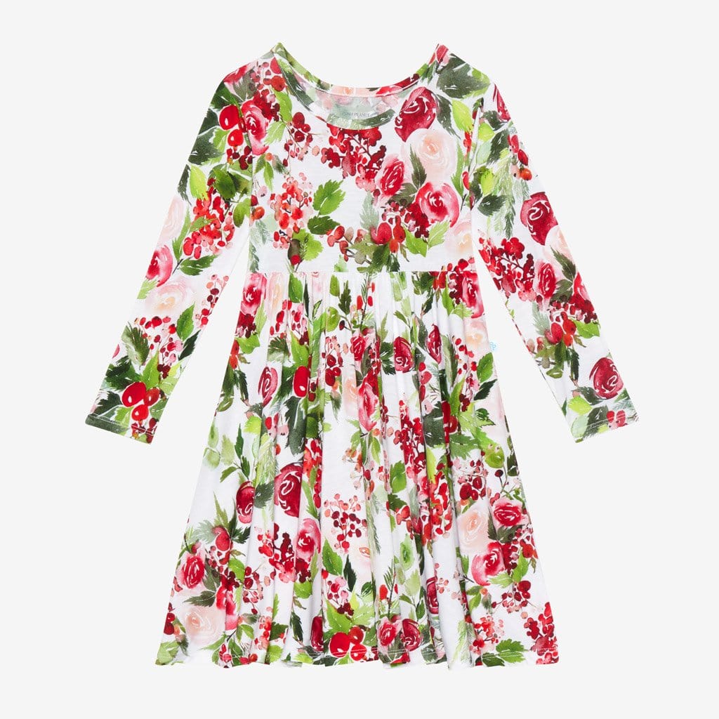 Delia Long Sleeve Twirl Dress