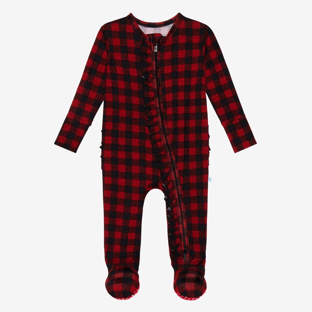 Grayson Footie Ruffled Zippered One Piece