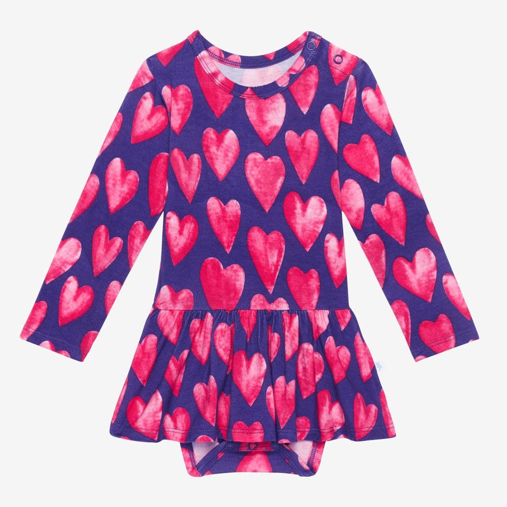 Linet Long Sleeve Twirl Skirt Bodysuit