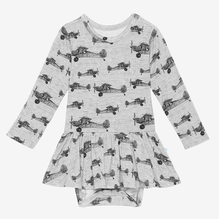 Logan Long Sleeve Twirl Skirt Bodysuit