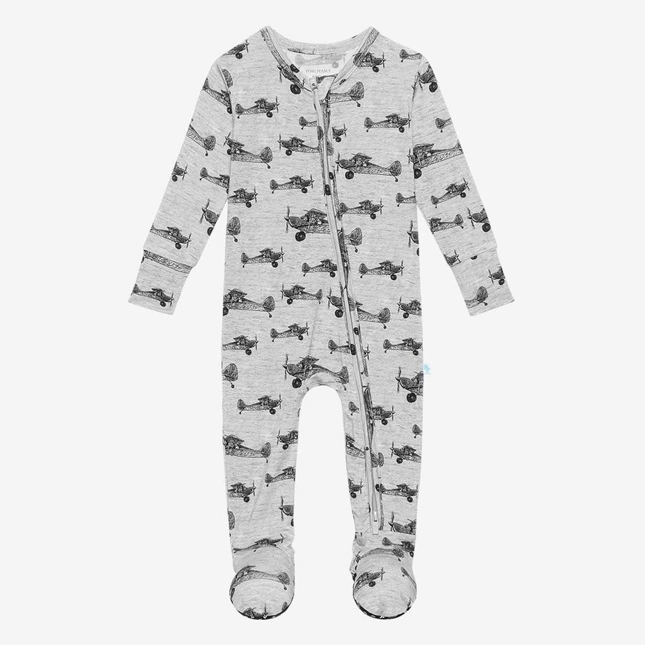 Logan Footie Zippered One Piece
