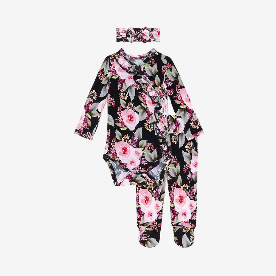 Milana Ruffled Kimono Set