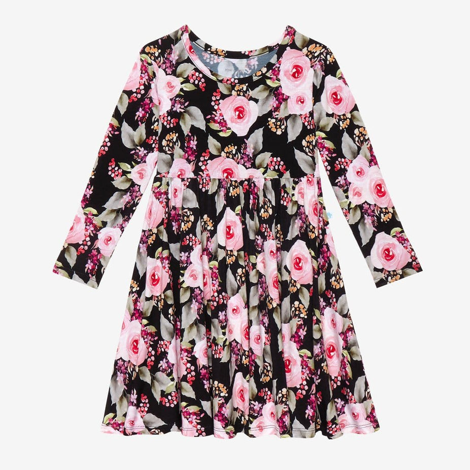 Milana Long Sleeve Twirl Dress