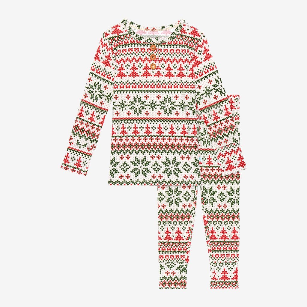 Nicholas Long Sleeve Henley Pajamas