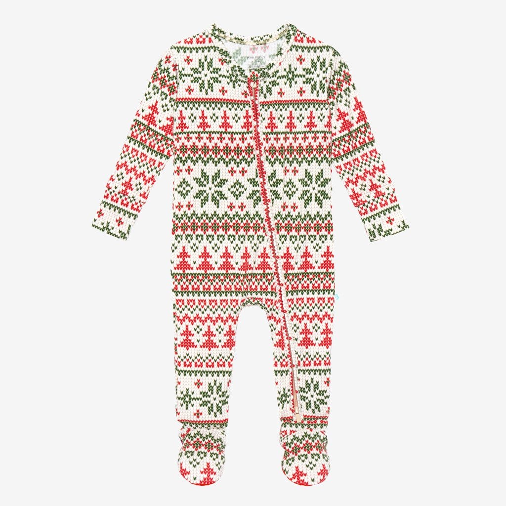 Nicholas Footie Zippered One Piece