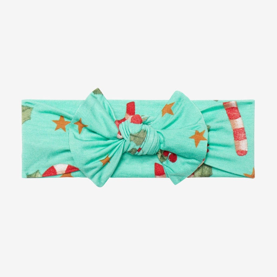 Peppermint Headwrap with candy cane print