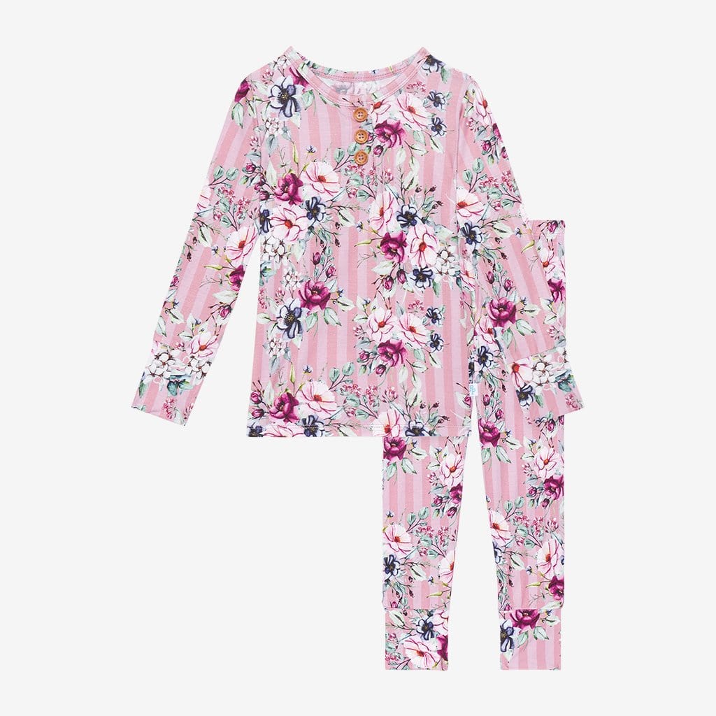 Rosalyn Long Sleeve Henley Pajamas