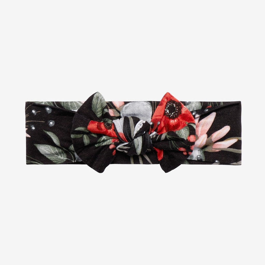 Rowena Dark Floral Headwrap