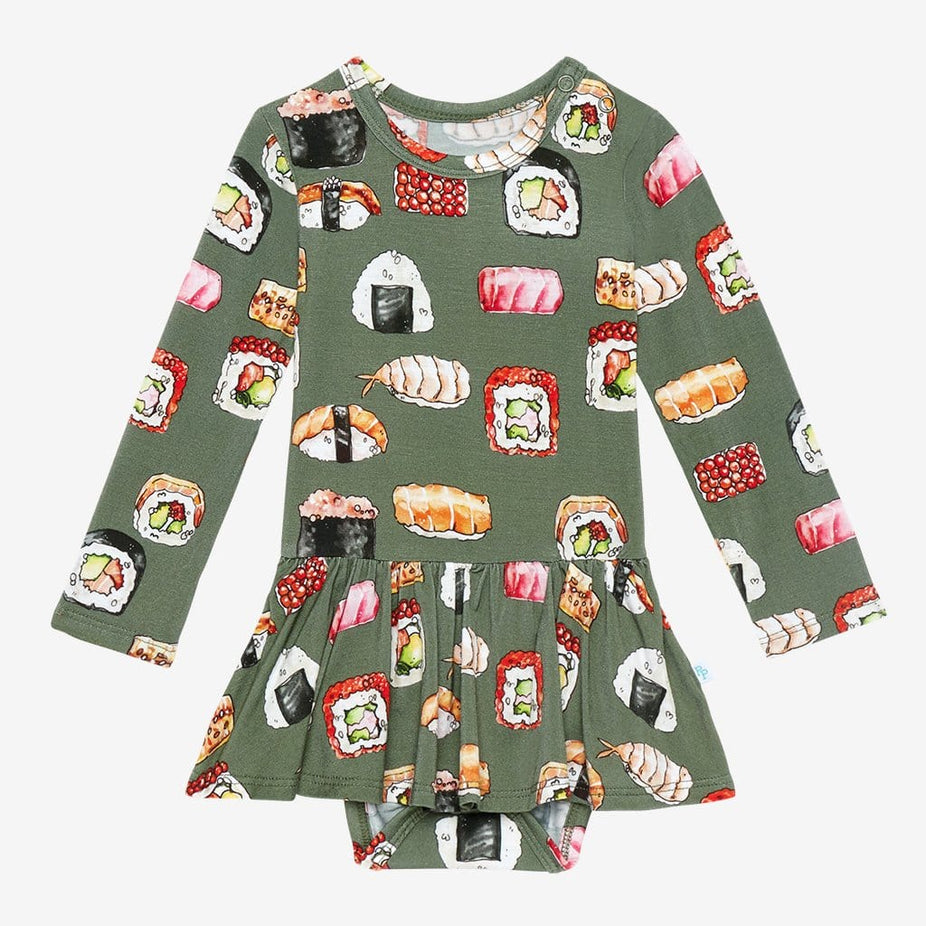 Sashimi Long Sleeve Twirl Skirt Bodysuit