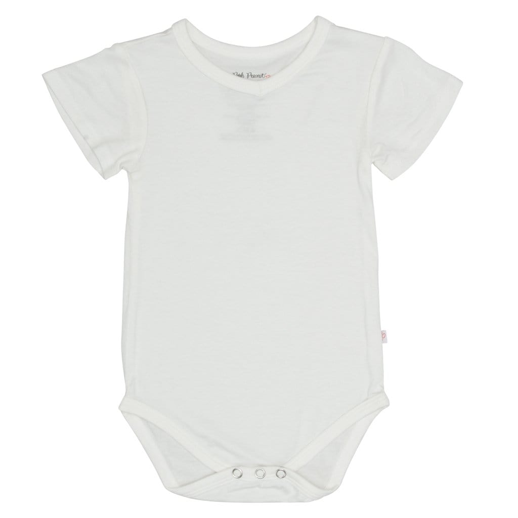 Off White V-Neck Bodysuit
