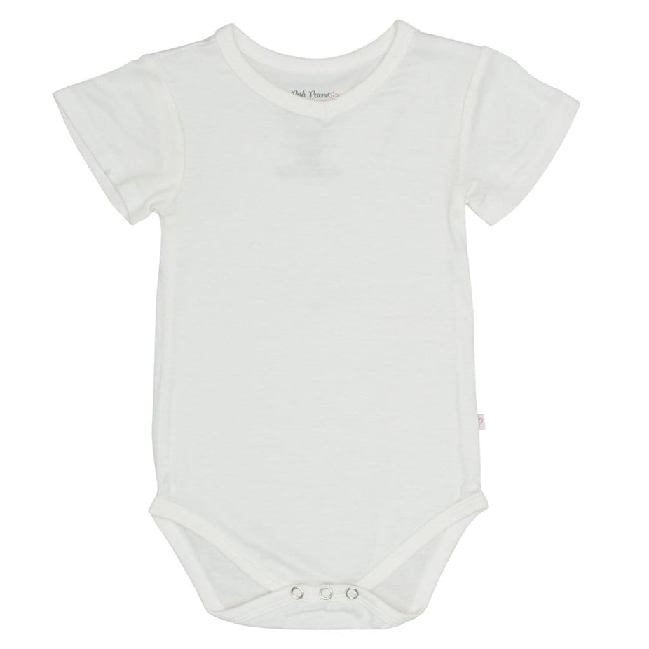 Off White V-Neck Bodysuit
