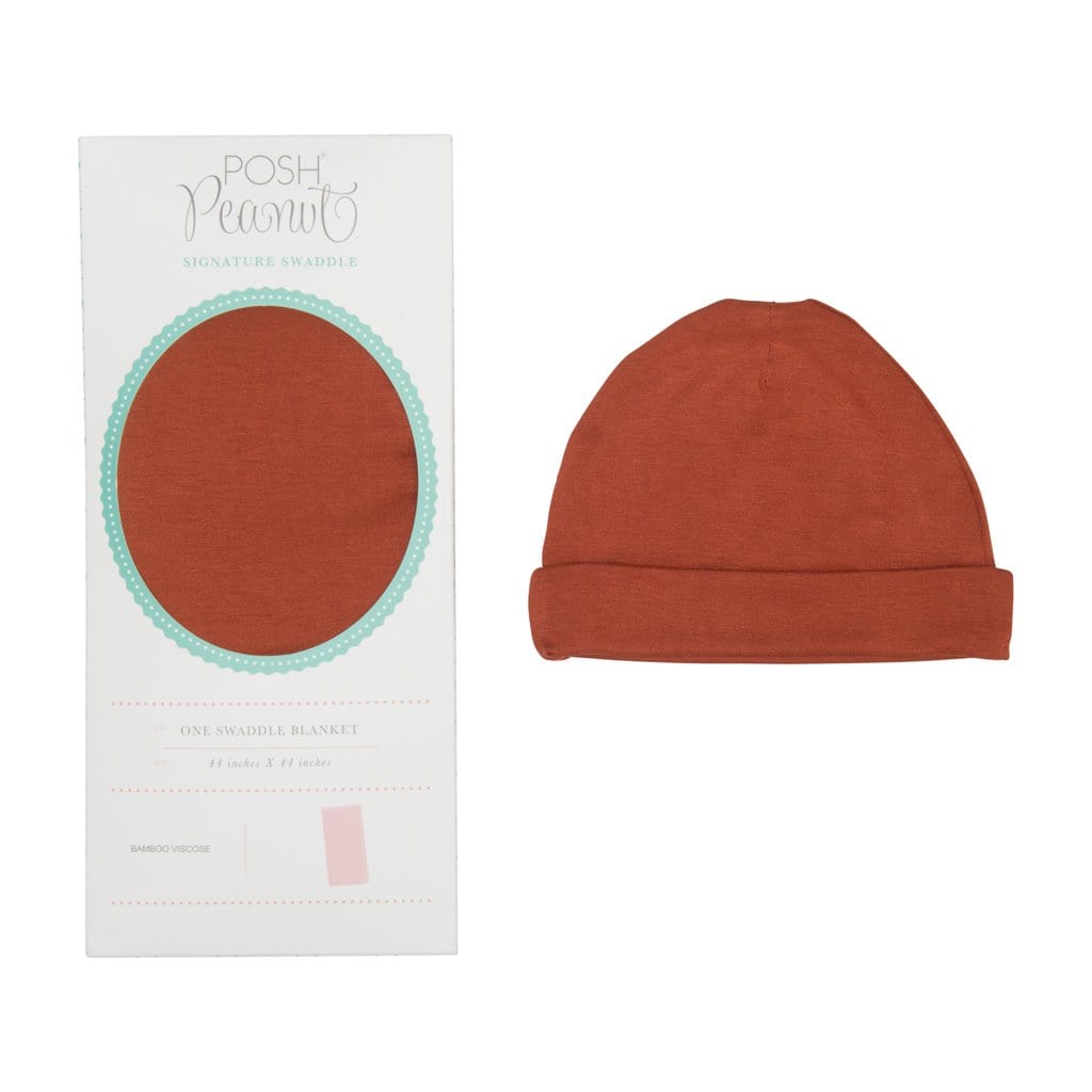 Rust Swaddle Beanie Set