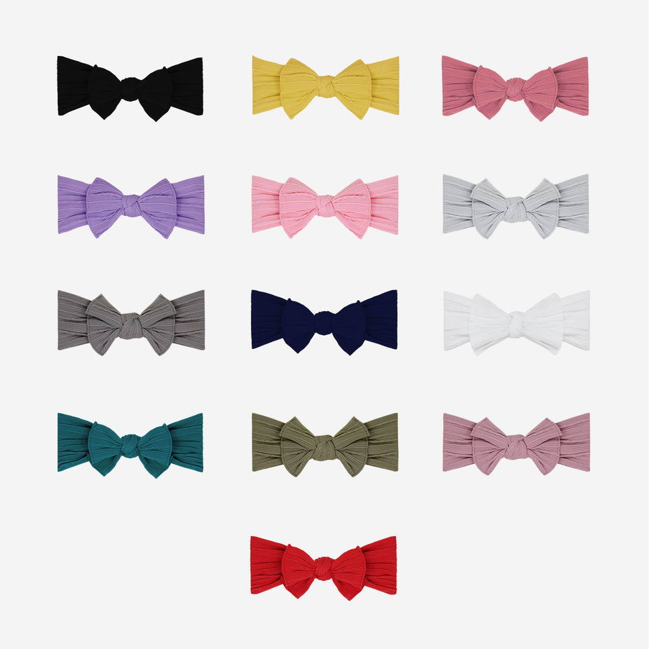 Ribbed Nylon Topknot Headwrap