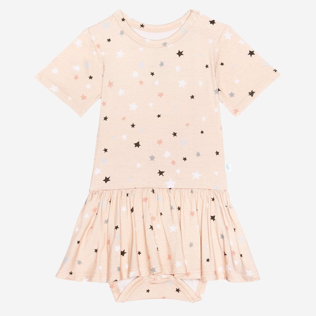 Star short sleeve twirl skirt bodysuit