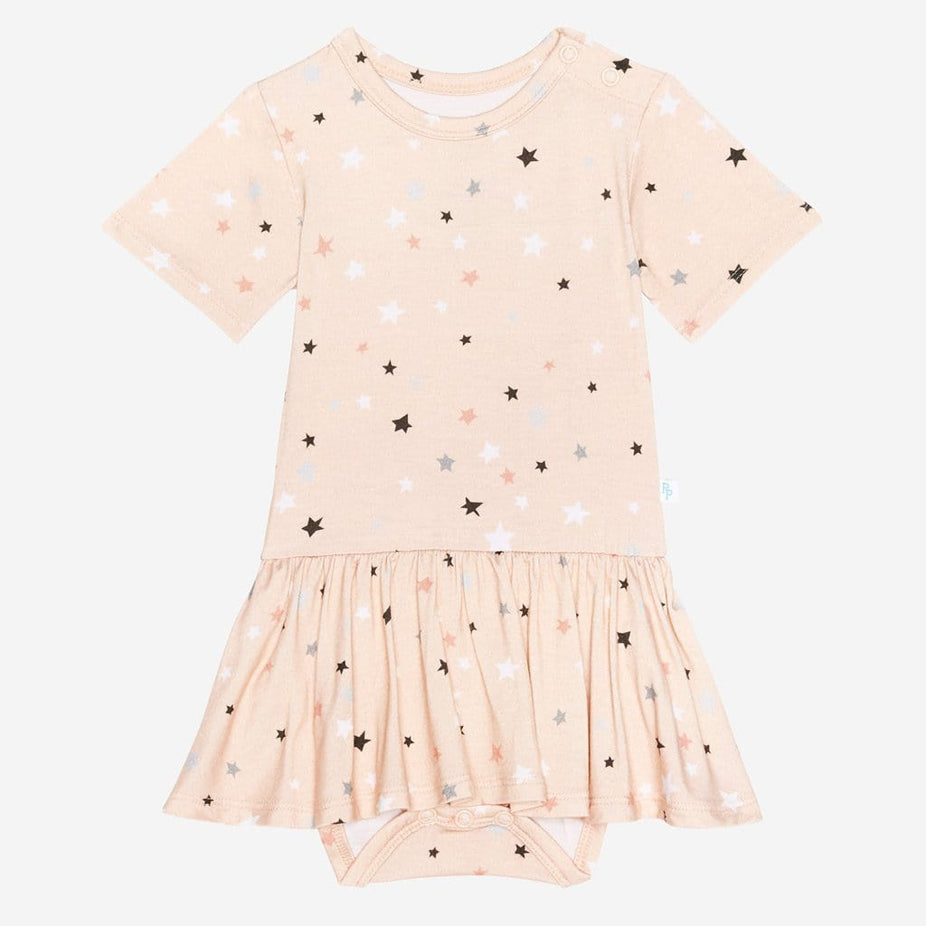 Star short sleeve twirl skirt bodysuit