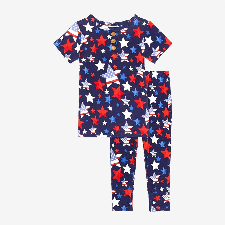 Washington short sleeve henley pajamas