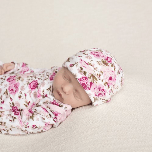 Newborn Floral Beanie