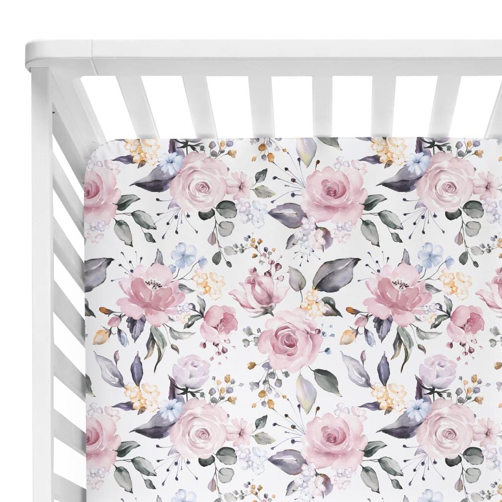 Posh-Peanut-Viscose-Bamboo-Stay-dry-fabric-reliably-chic-and-perfectly-practical-uniquely-designed-of-a-kind-pink blossom crib sheet nursery item