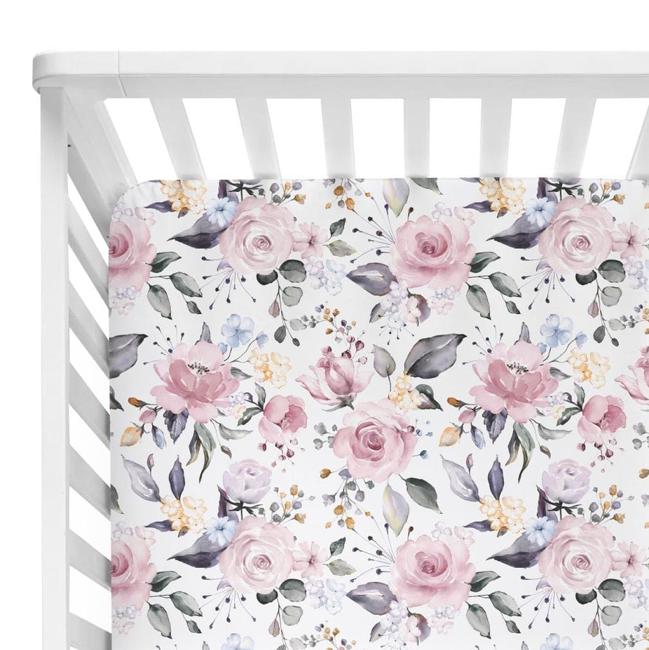 Posh-Peanut-Viscose-Bamboo-Stay-dry-fabric-reliably-chic-and-perfectly-practical-uniquely-designed-of-a-kind-pink blossom crib sheet nursery item