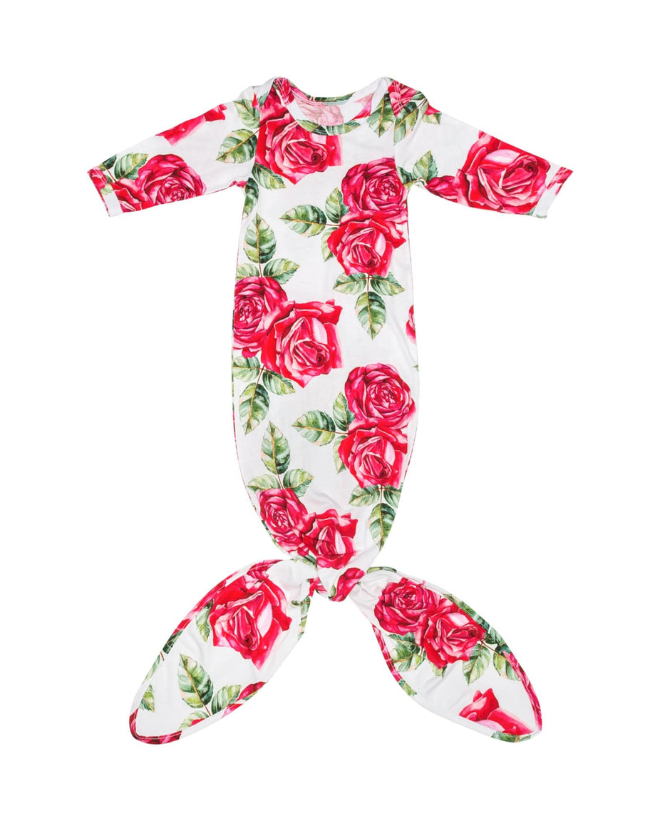 Dolce Rose Baby Layette Knotted Gown