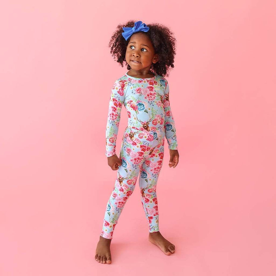 Posh Peanut Fawn Long Sleeve Pajamas