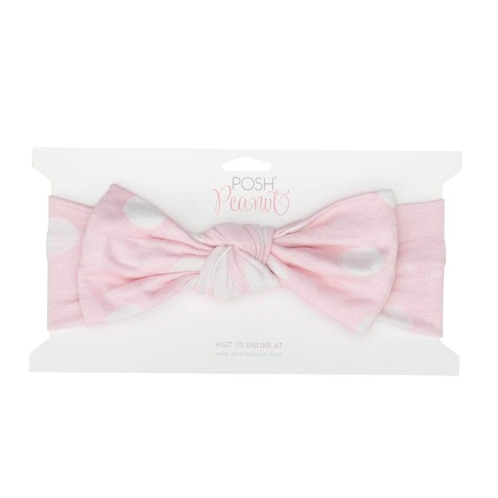 Posh-Peanut-Viscose-Bamboo-Stay-dry-fabric-reliably-chic-and-perfectly-practical-uniquely-designed-of-a-kind pink polka dot headwrap