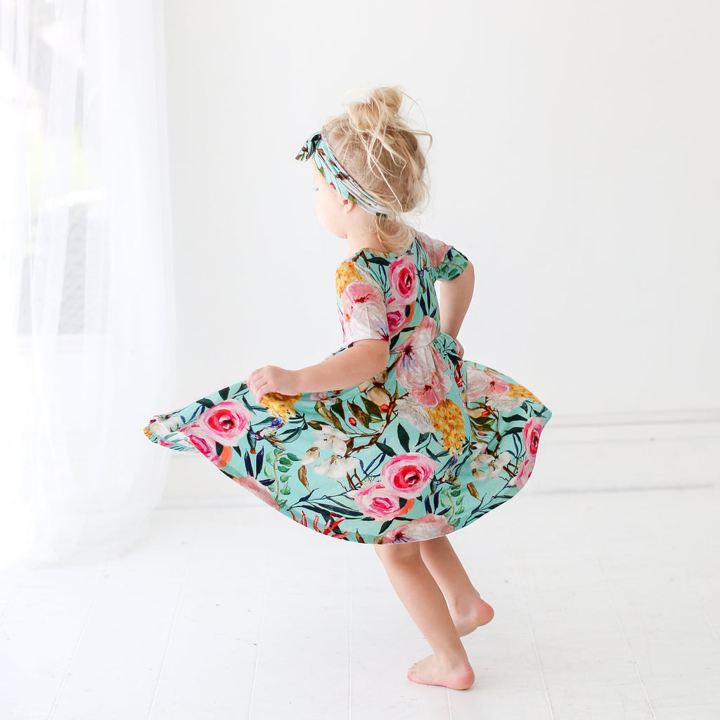 Tuscan Teal Twirl Dress