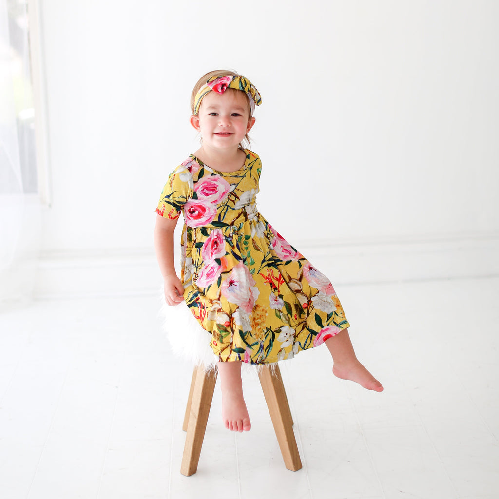 Tuscan Yellow Twirl Dress