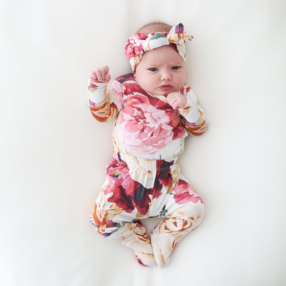 Autumn Floral Kimono Set