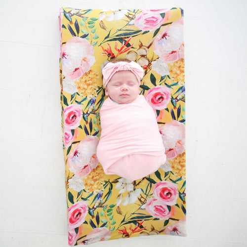 Tuscan Yellow Floral Pad Cover
