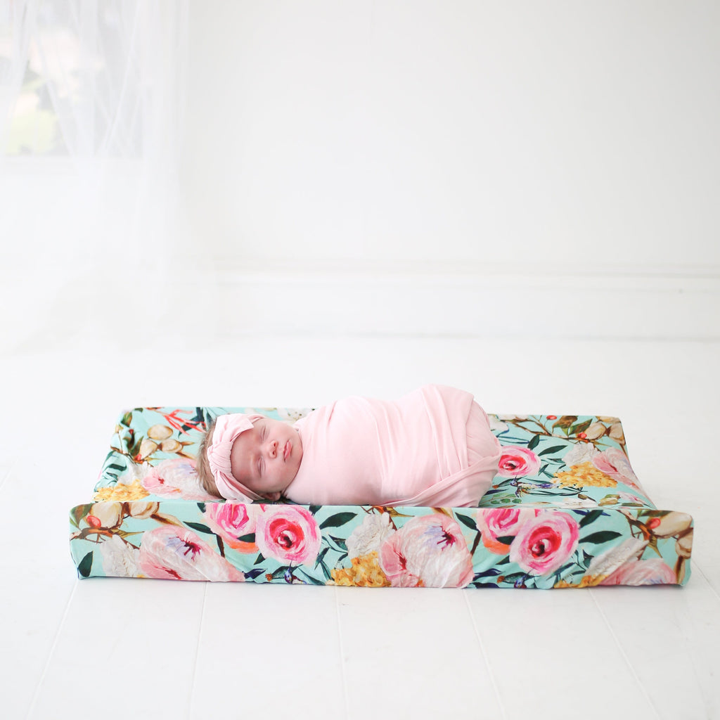 beautiful changing pad floral covers