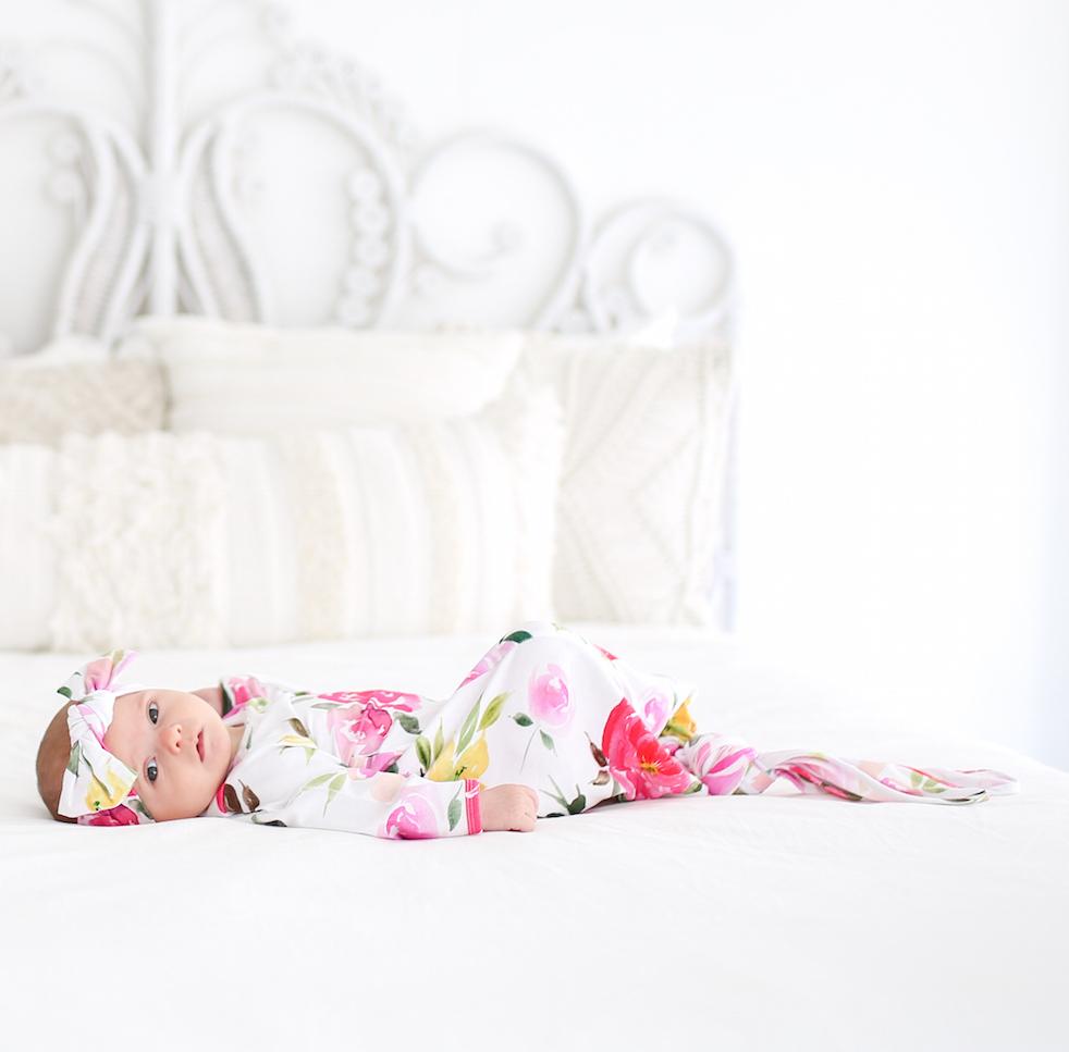 Floral Knotted Gown