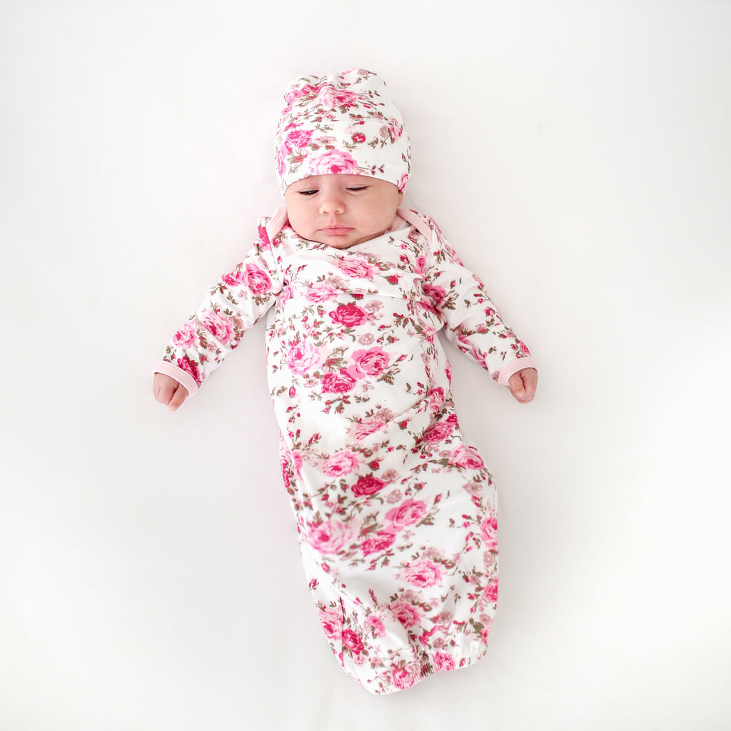 Floral Newborn Gown