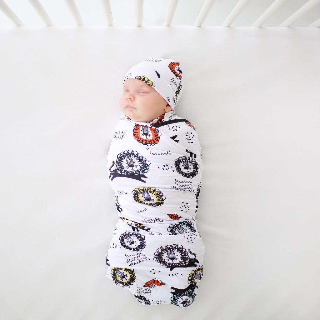 Lion & Dandelion Swaddle