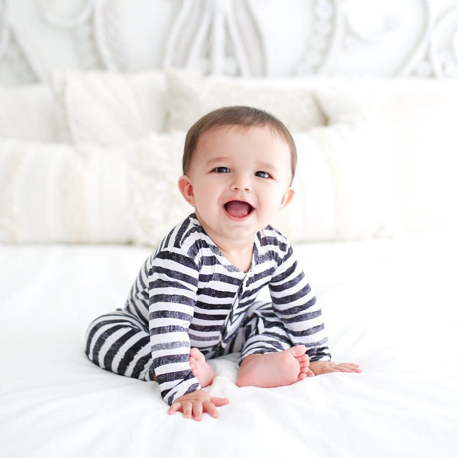 Black & White Stripes One Piece