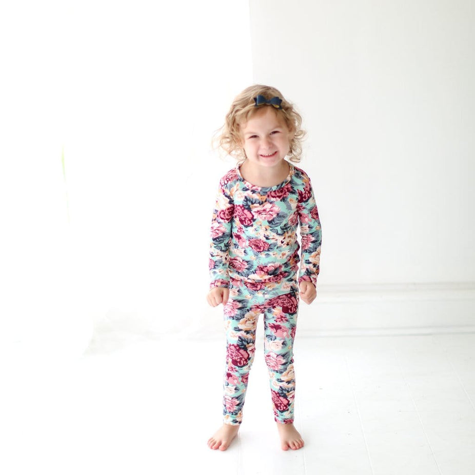 Mint Floral Pajamas